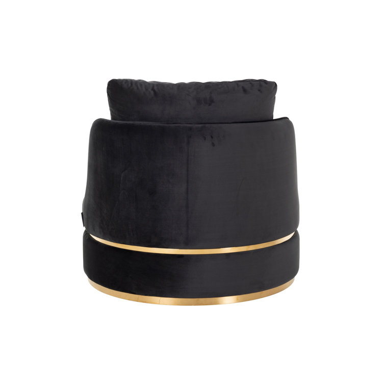 OROA Kylie Velvet Barrel Chair Wayfair Canada